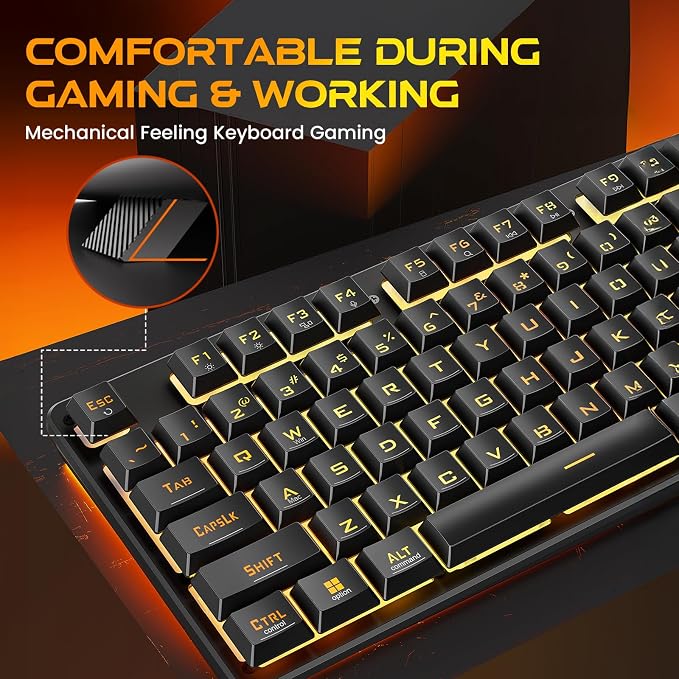 Redragon K521 Pro Wireless Gaming Keyboard with Screen | Mechanical Feeling, Tri-Mode BT/2.4G/USB-C, RGB Keyboard, 12 Multimedia Keys, Programmable Software, Full-size keyboard - Image 7