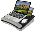 LAPGEAR Portable Laptop Lap Desk – Black, Fits 15.6" Laptops by LapGear