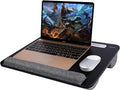 Besign LT08 Laptop Stand, Portable Lap Desk with Pillow Cushion, Fits up to 14 inch Laptop, with Anti-Slip Strip for Desk, Sofa & Bed, Black by BESIGN