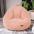 Bean Bag Chair, Cozy Fluffy Beanbag Chairs with Filler for Teens and Kids, Floor Lazy Sofa for Living Room Gaming & Reading (S-Peachpink) by UODERS