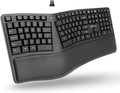 X9 Wireless Ergonomic Keyboard with Cushioned Wrist Support - Type Comfortably Longer - Wireless Split Keyboard for Laptop, PC & Chrome Computer with 110 Ergo Keys & 5ft Cable by X9Performance