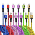 XIAWAO USB C Cable 6Pack, Fast Charging Nylon Braided USB A to Type C Cord | USB C Charger Cable for iPhone 17 16 15, Samsung Galaxy S20 S10 S9 Note 20 10 9 A17 A16 A15 by Unknown