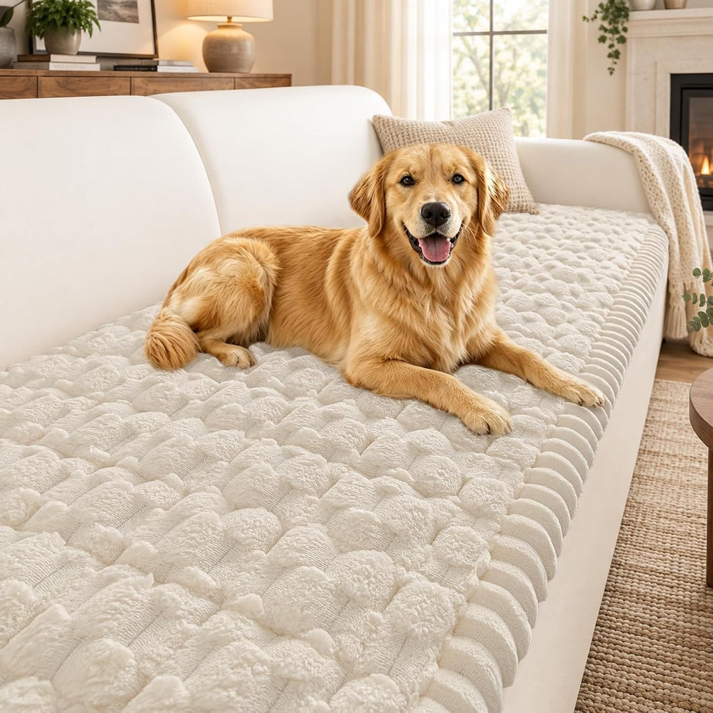 Smiry Couch Covers for Dogs, Non Slip Fuzzy Pet Sofa Protector Washable by Smiry