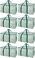 BALEINE 8-Pack Oversized Moving Bags with Reinforced Handles, Heavy-Duty Storage Tote for Clothes, Moving Supplies (Antique Folidage, 8-Pack) by BALEINE
