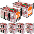 RoomHacks Moving Bags, Heavy Duty Large Storage Bags, 100L, 10 Pack, Clear | Packing Bags with Handles & Zippers, Storage Totes for college dorm move & Home Organization, Alternative to Moving Box by RoomHacks