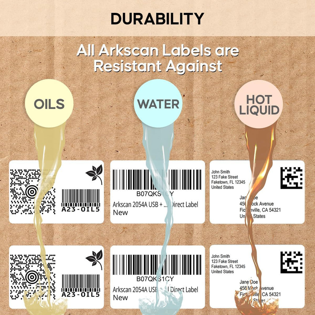 3x2 Thermal Labels - 2 Rolls, 700 Labels per Roll (1,400 Labels) - Direct Thermal Barcode Labels for Zebra, Rollo & Arkscan Printers - Image 4