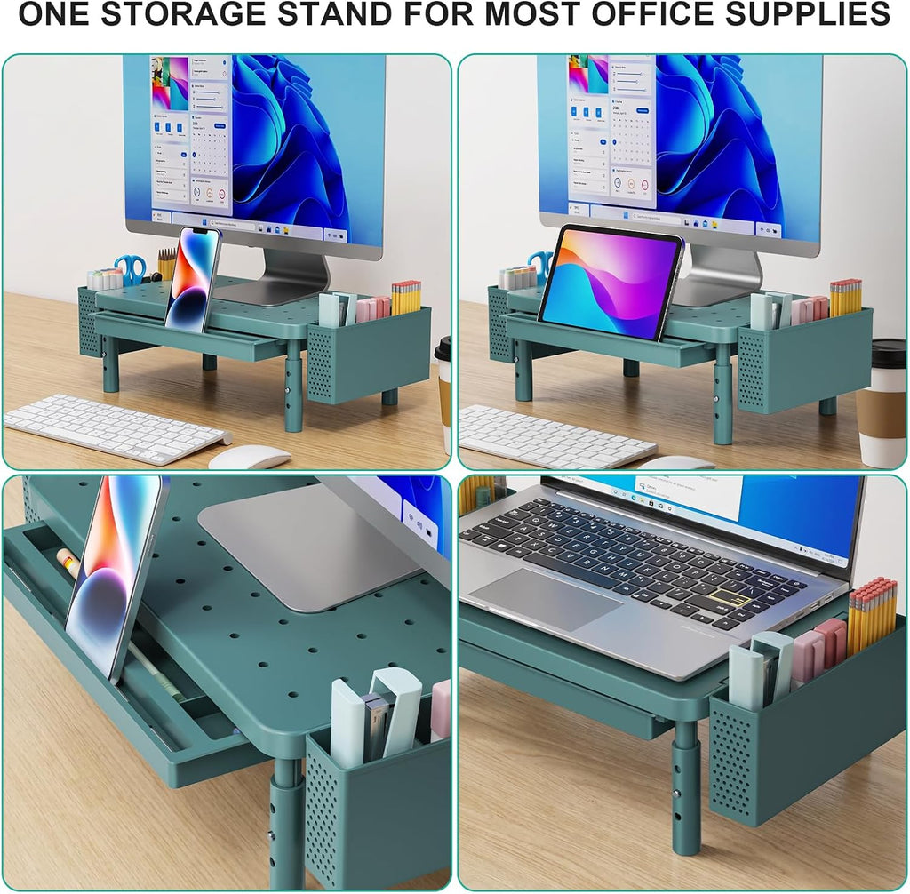 WALI Computer Monitor Stand with Storage and Pen Holder - Image 3