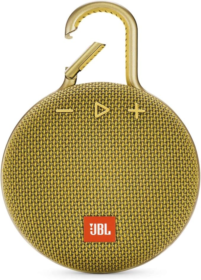JBL Clip 3 - Portable Bluetooth Speaker | Wireless Bluetooth Streaming, Up to 10 Hours of Playtime, IPX7 Waterproof, Integrated Carabiner, Speakerphone by JBL