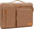 MOSISO 360 Protective Laptop Case 16 inch, 15-15.6 inch Laptop Sleeve | Compatible with MacBook Pro 16, HP Acer Dell Lenovo ASUS, Side Open Carrying Case with 4 Zipper Pockets, Mocha by MOSISO