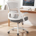 NEO CHAIR Office Desk Mesh Chair with Adjustable Ergonomic Lumbar, Grey | Breathable Mesh Back Support with Flip-Up Armrests and Wide Seat Cushion for Comfortable Home Office Work and Gaming Setup by NEOCHAIR