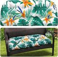 MAGIC ELEPHANT Outdoor Bench Cushion, Memory Foam Loveseat Cushion for Patio Furniture Wicker Chair, Settee Porch Swing Seat Cushion, 44 x 19 Inches (Tropical Monstera) by Magicelephant