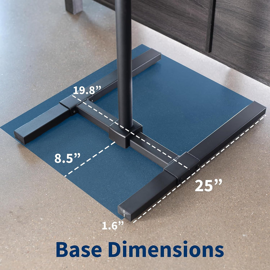 VIVO Extra Tall Height Adjustable TV Floor Stand for 13-50 in Screens - Image 5