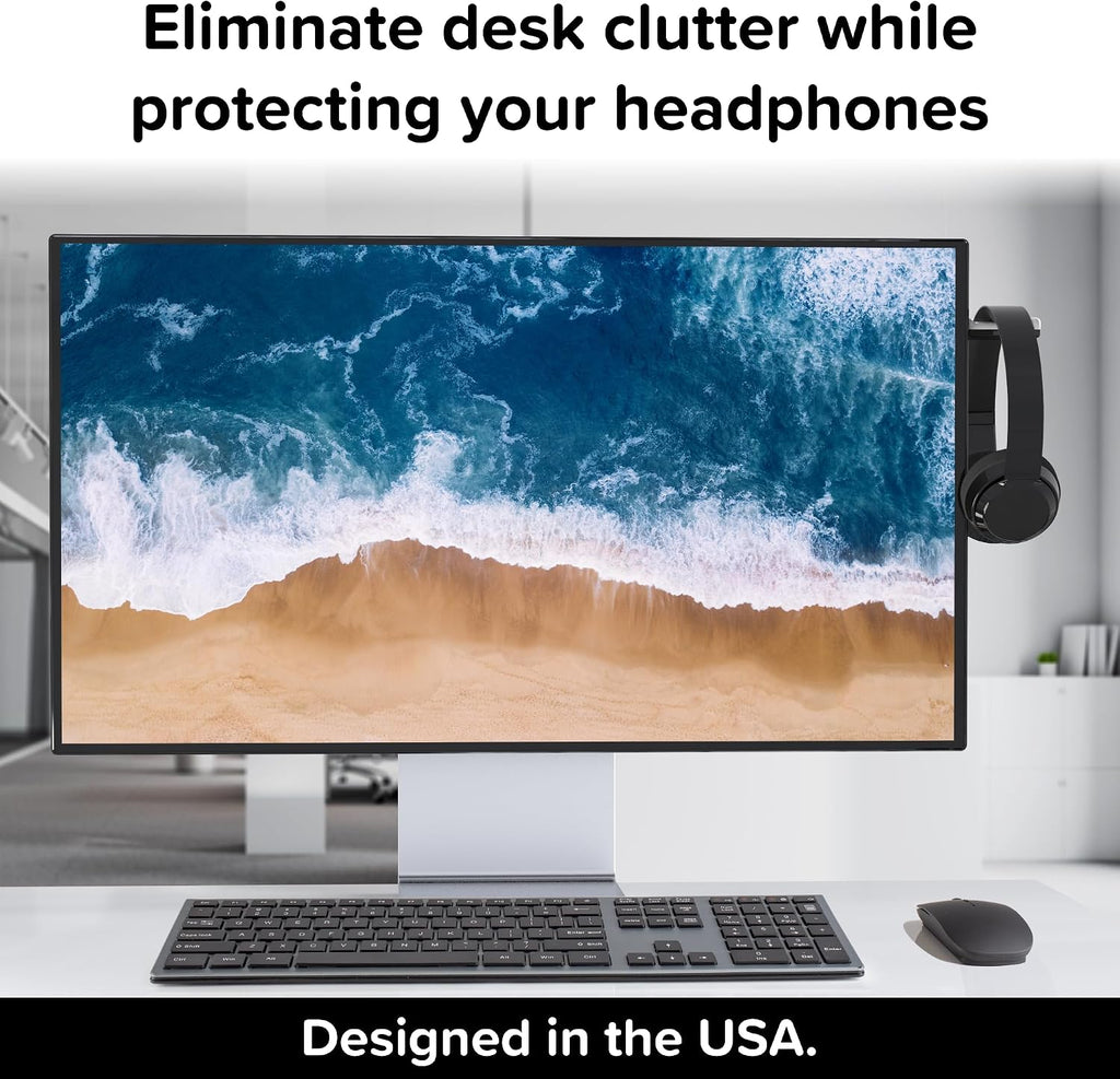 TotalMount Hidden Monitor Stand for Headphones – Does Not Block Monitor - Image 2