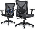 Ergonomic Office Chair, Mesh Computer Desk Chairs with Adjustable Lumbar Support, 3D Armrests, Tilt Function, Comfy Wide Seat, Swivel Executive Work Task Chair for Company and Home by MOLENTS