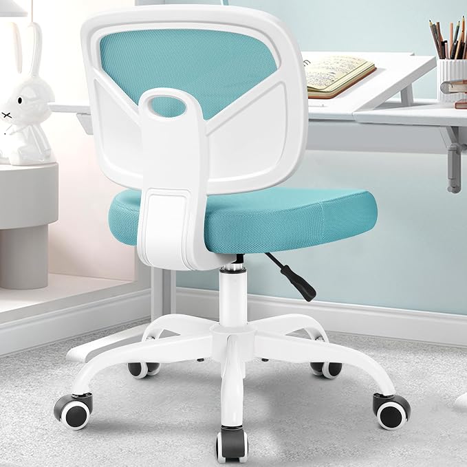 Kids Desk Chair, Pink Study Chair for Boys Girls with Height Adjustable, Swivel Mesh Task Student Chairs for 4-12, Growing Teen Office Chair for Home/School/Office (Teal) - Image 7