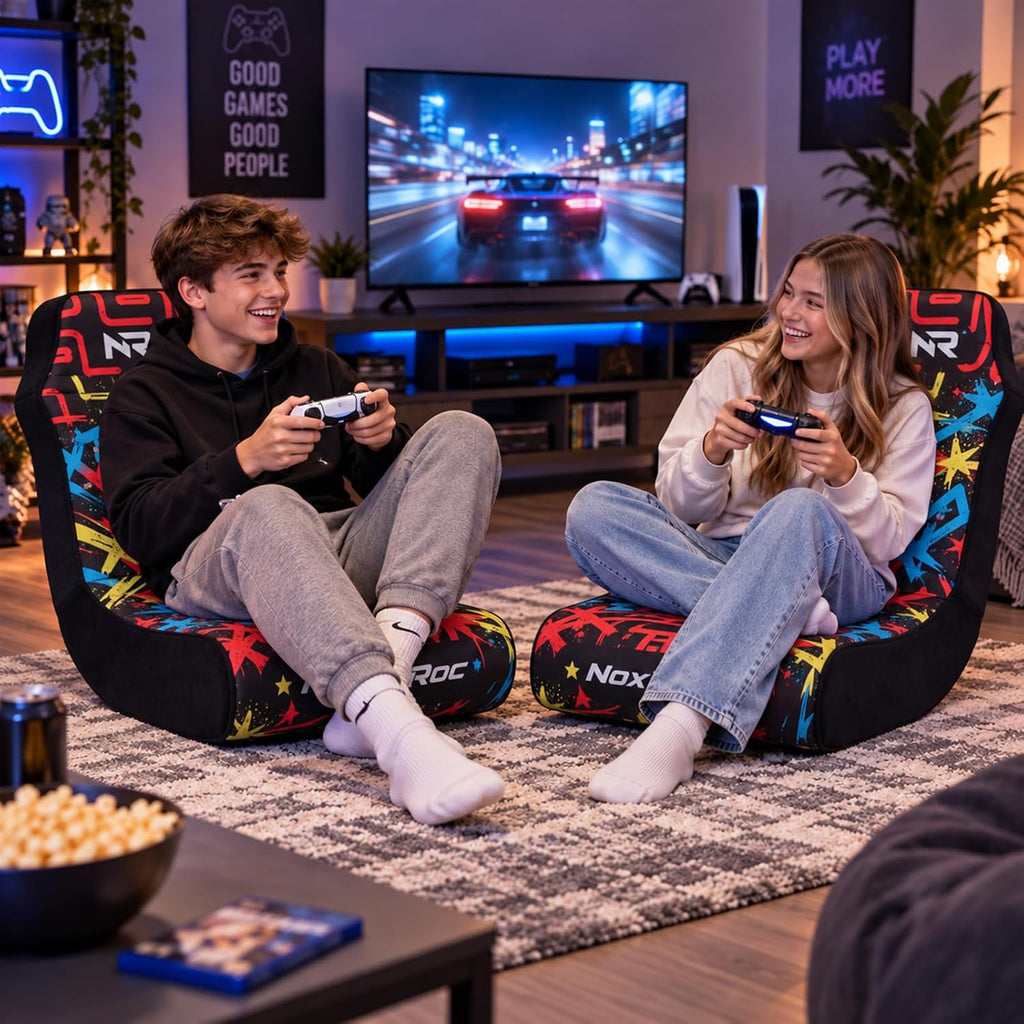 Foldable Floor Gaming Chair without RGB Led Lights for Teens Adults - Image 2
