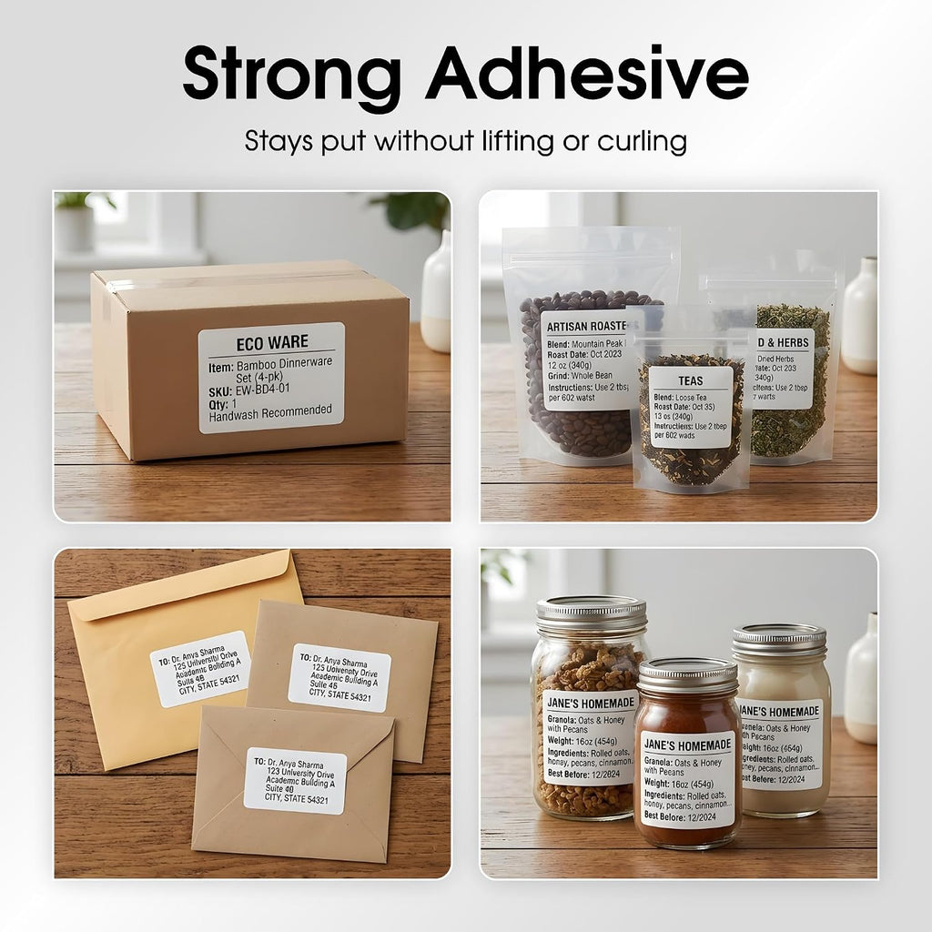 4" X 3.33" Matte White Printable Shipping Labels (30 Sheets, 180 Stickers) - Image 5