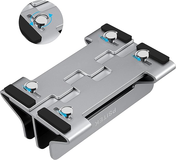 Aluminum Dual Vertical Laptop Stand Dock Holder, Supports 2 Devices, Adjustable Slot Width 15-36mm, Space-Saving Upright Storage for MacBook and Laptops - Image 3