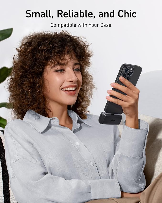 Anker Nano Power Bank,5,000mAh Portable Charger, Built-in USB-C Connector | 5,000mAh 22.5W Portable Charger for iPhone 17 / 16 / 15 Series, Galaxy S23 / S22 Series, iPad Pro / Air, AirPods, and More - Image 5