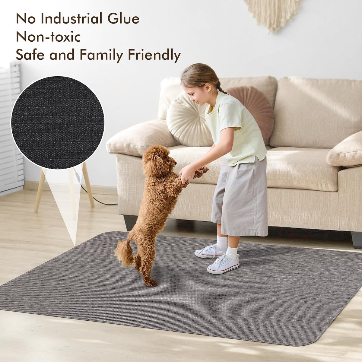 Office Chair Mat for Hardwood Floors, Anti-Slip PVC, 35.4"x 55" - Image 8