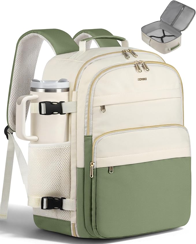 HOTOR Travel Backpack Women Flight Approved Carry on Bag | 15.6inch Laptop Computer Bag Flight Approved Personal Item Travel Bag for Work, Business, College by HOTOR