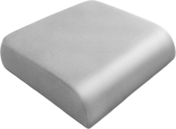 YOUFI Extra Thick Large Seat Cushion, Gel Memory Foam Cushion with Carry Handle Non Slip Bottom, Pain Relief Coccyx Cushion for Wheelchair Office Chair (Gray, 19" x 17.5" x 4") by EnjoyComfortableSitting