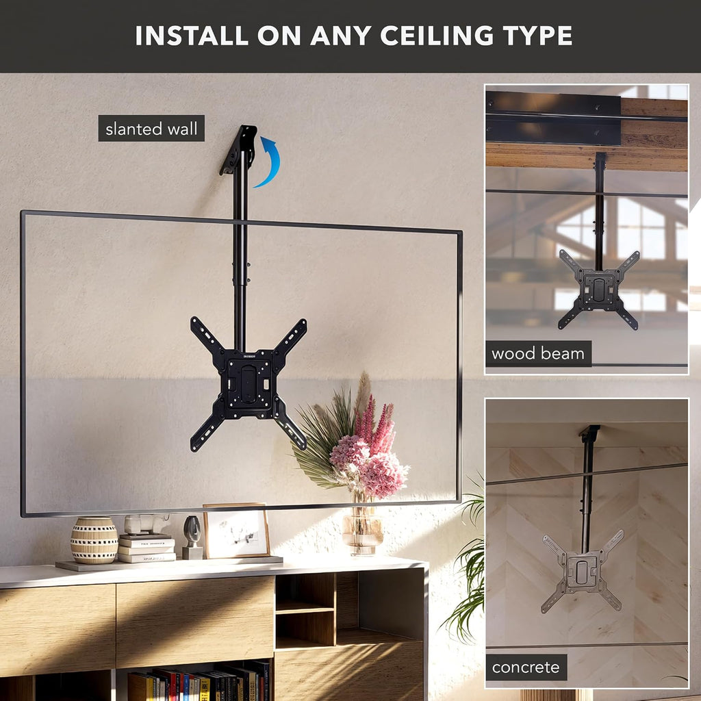 Mount-It! Ceiling TV Mount, 32-65", 99 lbs, MI-511 - Image 3