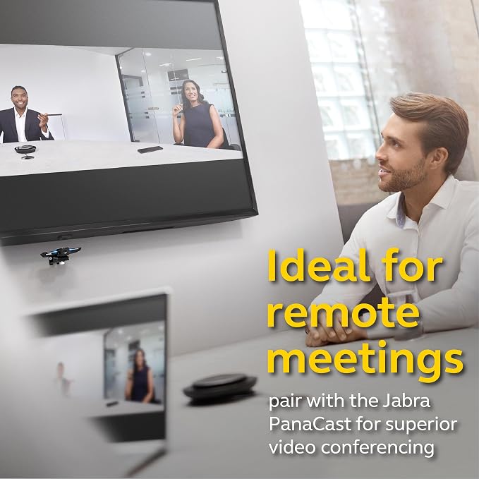 Jabra Speak 750 MS Wireless Bluetooth Speakerphone with Link 370 USB Adapter – Portable Conference Speaker for Holding Meetings Anywhere with Premium Audio - Certified for Microsoft Teams - Image 5