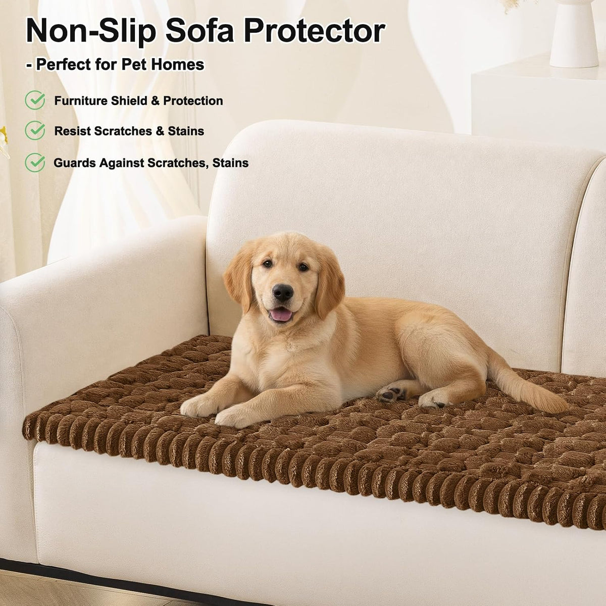 Smiry Couch Covers for Dogs, Non Slip Fuzzy Pet Sofa Protector Washable - Image 10