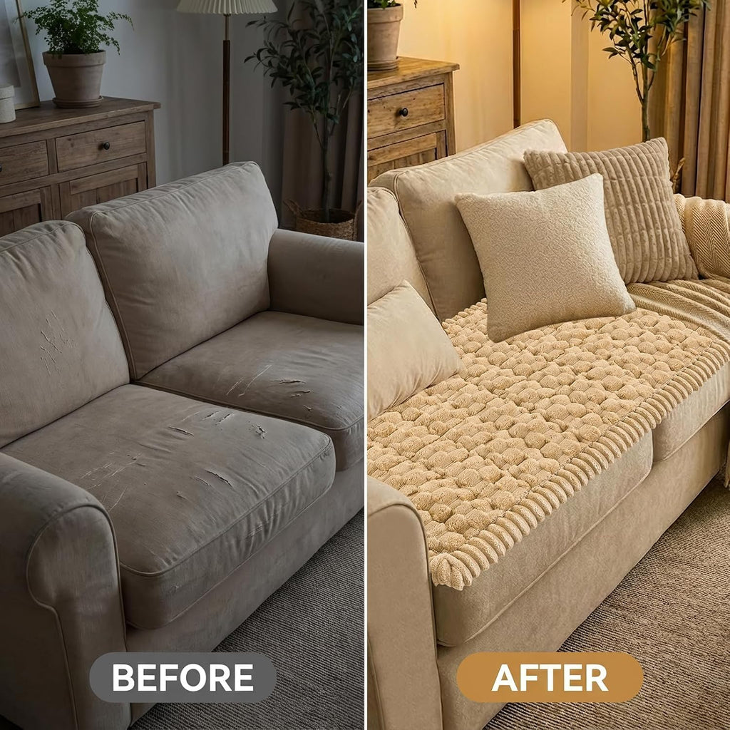 Smiry Couch Covers for Dogs, Non Slip Fuzzy Pet Sofa Protector Washable - Image 7