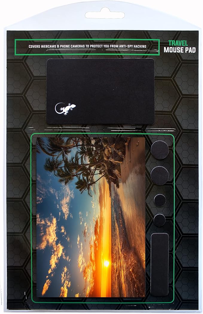 Adhesive Mouse Pad - Peel and Sticks to Any Surface - Travel Mouse Pad, Sticky for Any Surface - Excellent Tracking - Beach Sunset - Image 9
