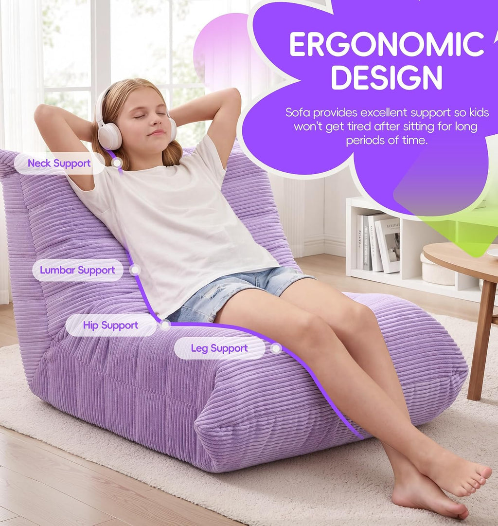 Hobestluk Medium Bean Bag Chairs Lounge Floor Chair BeanBag Couch Togo Sofa - Image 4
