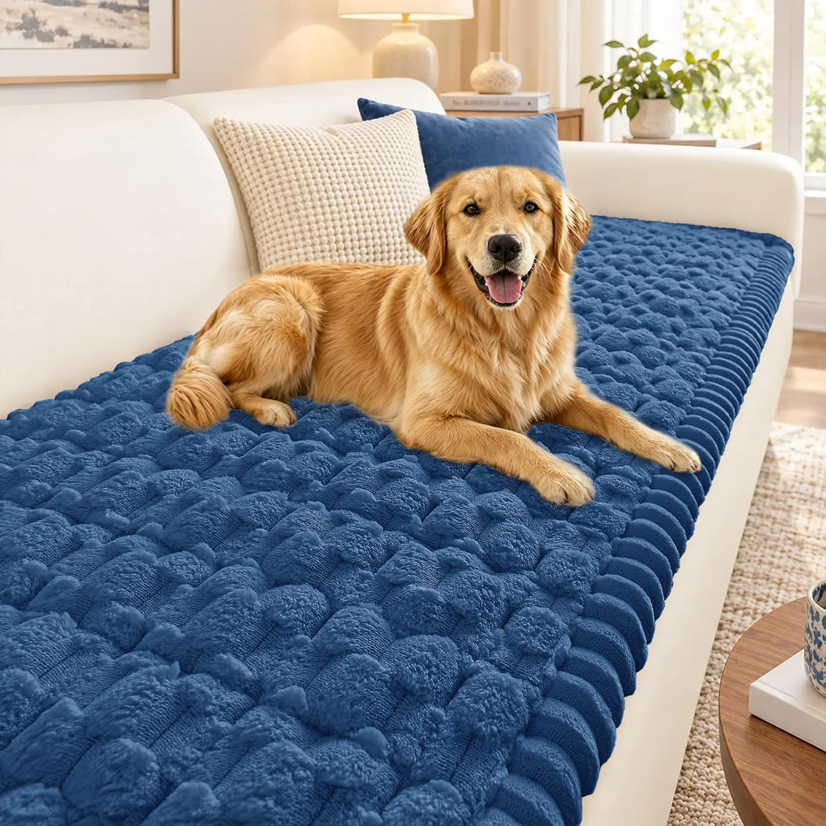Smiry Couch Covers for Dogs, Non Slip Fuzzy Pet Sofa Protector Washable by Smiry