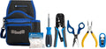 Jonard Tools TK-145 Network RJ45 Belt Pouch Tool Kit - 12-Pocket Tool Pouch, 6-in-1 Screwdriver, Scissors, Pliers, Crimper & Cable Stripper, RJ45 Pass-Through Connectors by Jonard Tools