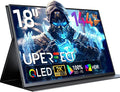 UPERFECT 18" 2K 144Hz Portable Monitor, 100% DCI-P3 400 Nits Gaming Display | QLED 2560×1600 FreeSync HDR Ultra-Slim USB-C/HDMI Monitor for Laptop Phone Game Console by UPERFECT