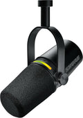 Shure MV7+ Dynamic Microphone – USB-C & XLR Podcast Mic for Streaming, Recording & Broadcasting, OBS Certified, Auto Level Mode, Digital Pop Filter, LED Panel, Black, (Pack of 8) by Shure