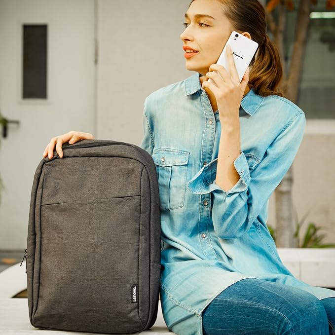 Lenovo Laptop Backpack B210, 15.6-Inch Laptop/Tablet, Durable, Water-Repellent, Lightweight, Clean Design, Sleek for Travel, Business Casual or College, GX40Q17225, Black - Image 2