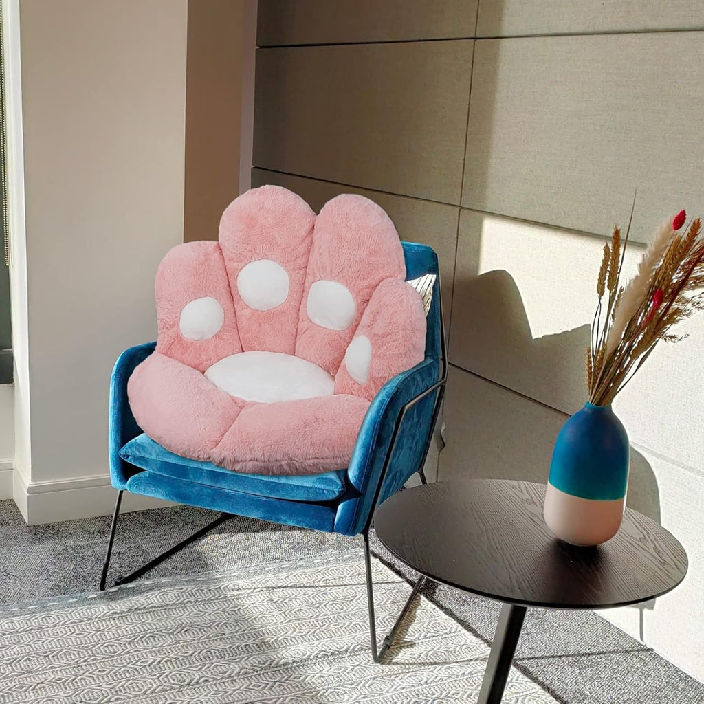 ELFJOY Cat Paw Cushion for Computer and Gaming Chairs 27.6"x31.5" Pink - Image 5