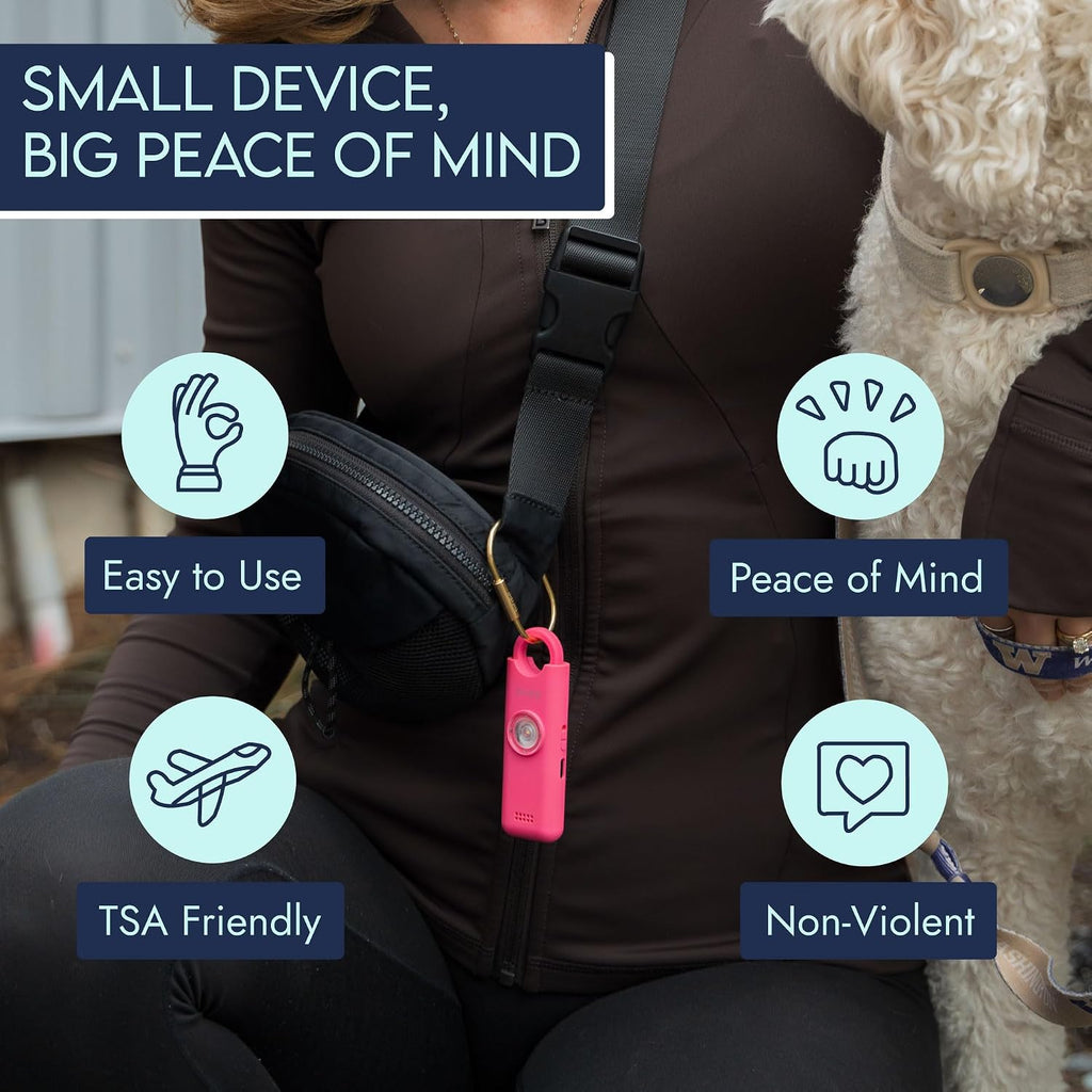 She’s Birdie 3.0 New Version – The Original Personal Safety Alarm for Women by Women–Loud Siren, Flash Light and Rechargeable Battery in a Variety of Colors (Metallic Indigo Blue) - Image 6