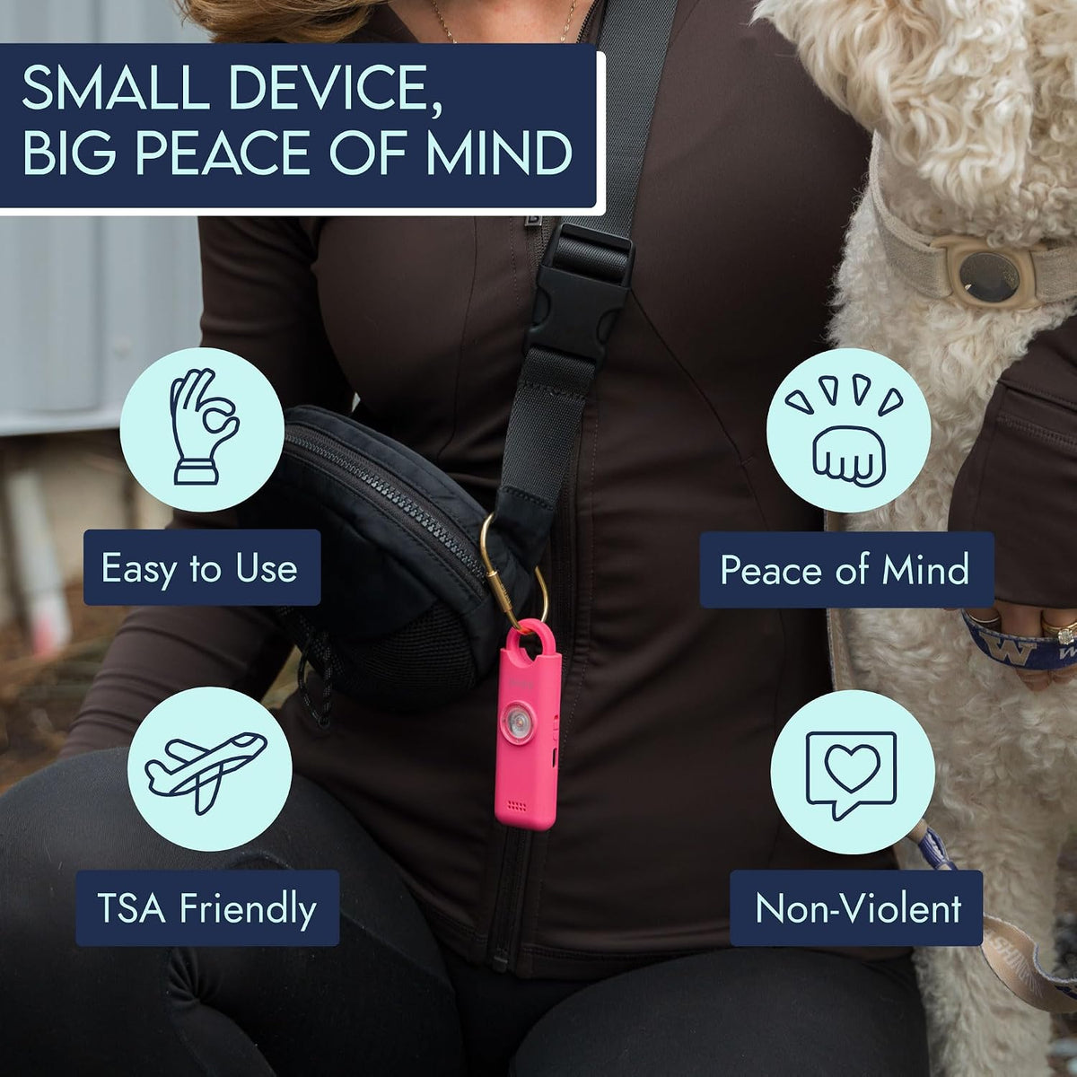 She’s Birdie 3.0 New Version – The Original Personal Safety Alarm for Women by Women–Loud Siren, Flash Light and Rechargeable Battery in a Variety of Colors (Metallic Indigo Blue) - Image 6
