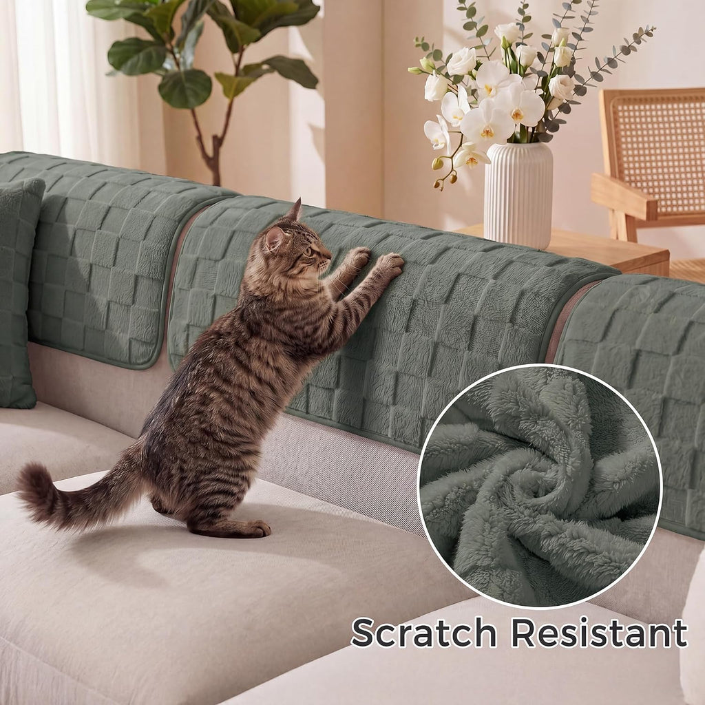 Foxdecor Couch Arm Covers for Sofa Arm Chair Covers Set of 2 - Image 3