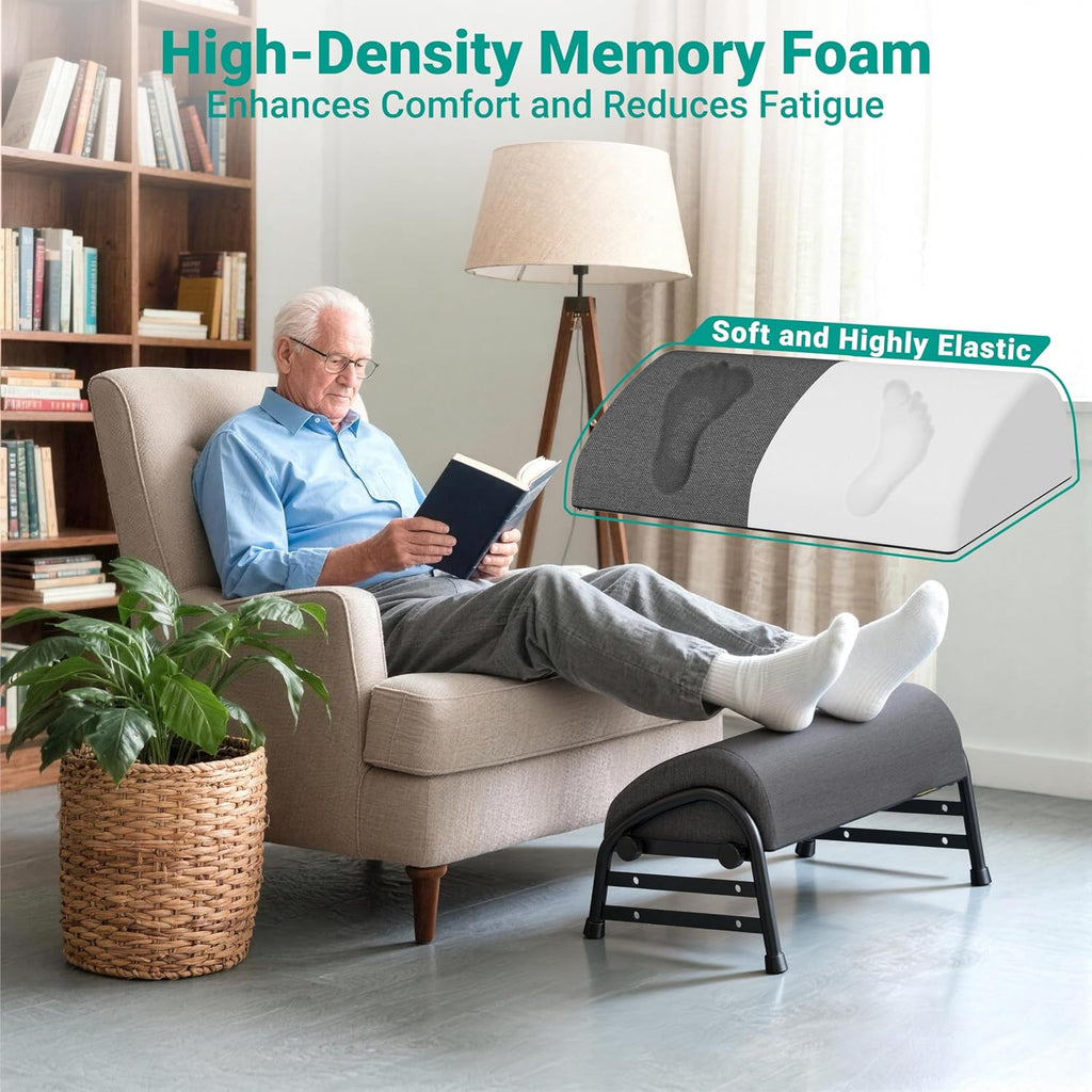 YEASHEIN Adjustable Foot Rest for Under Desk at Work, Ergonomic Foot Stools - Image 7
