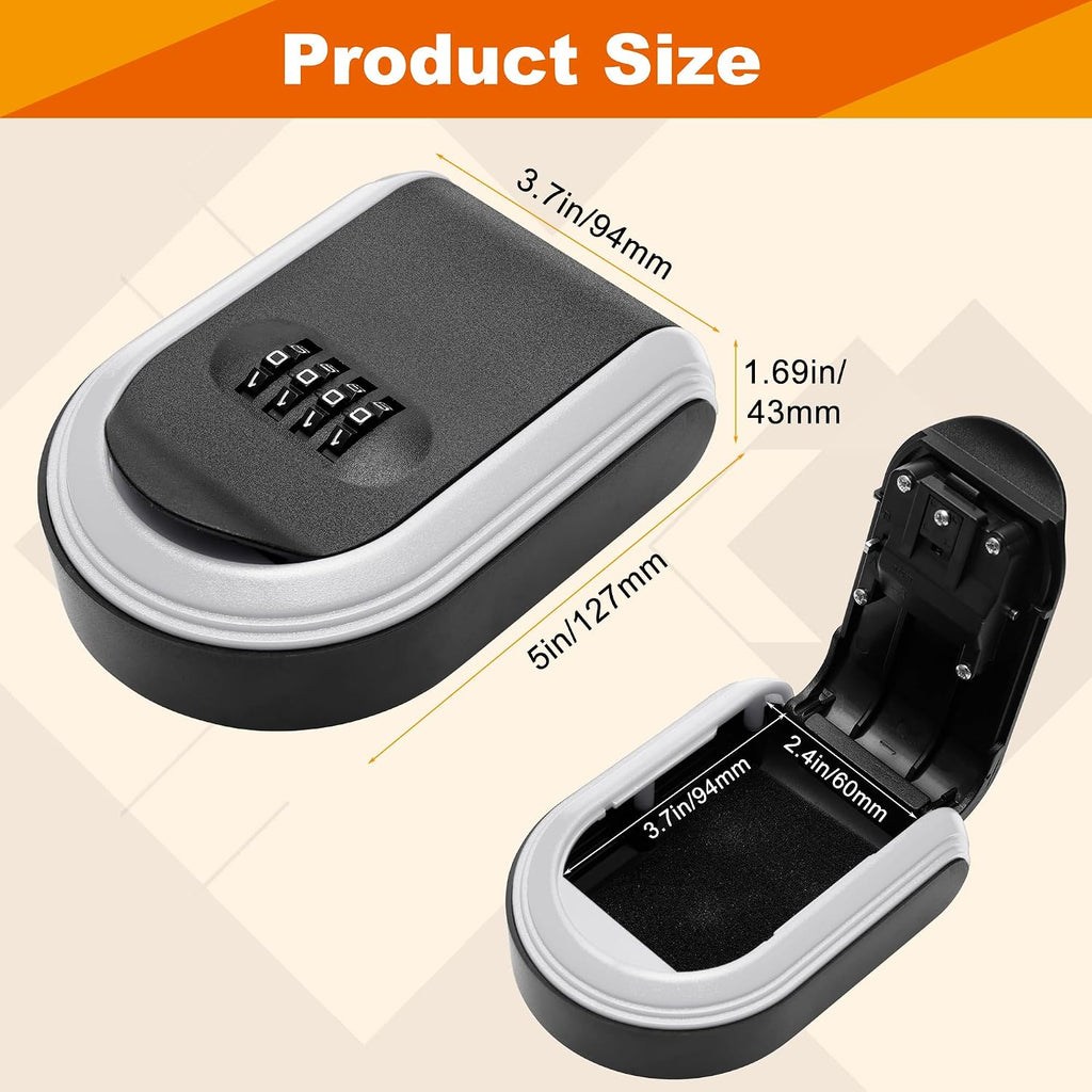 Magnetic Key Holder with Lock for Indoor, Outdoor Store Key - Image 2