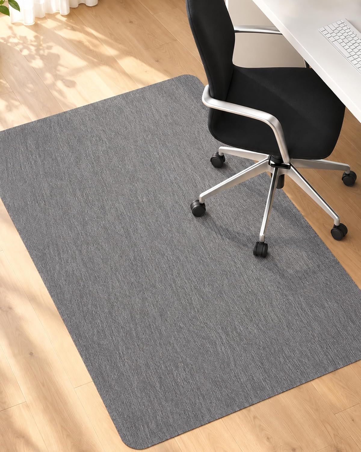 Office Chair Mat, 36"x48" Anti-Scratch for Hardwood Floor, Dark Grey by Kazle