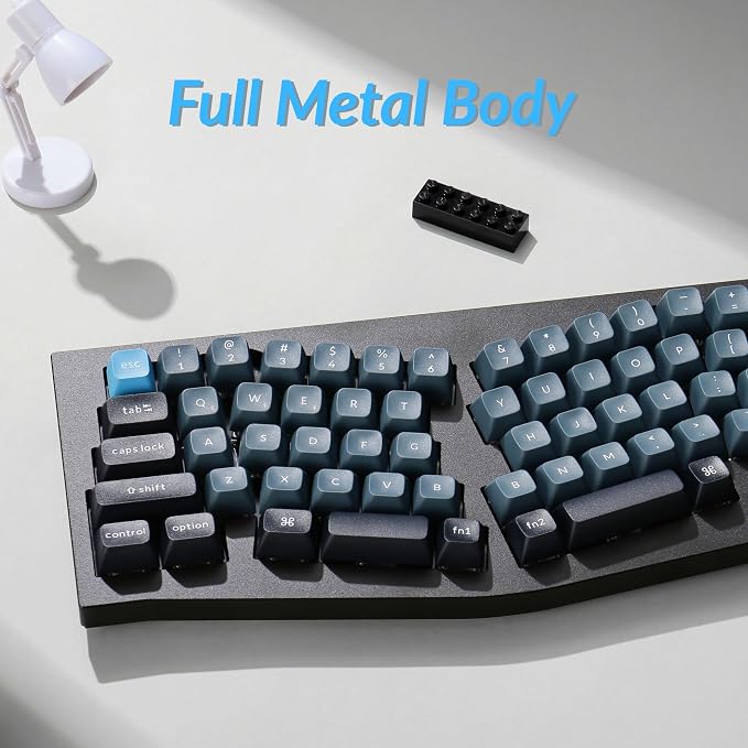 Keychron Q8 Pro QMK/VIA Programmable Wireless Custom Mechanical Keyboard, 65% Alice Layout Bluetooth/Wired, Hot Swappable, Ergonomic, Aluminum, RGB Backlit for Mac Windows Linux-Black - Image 4
