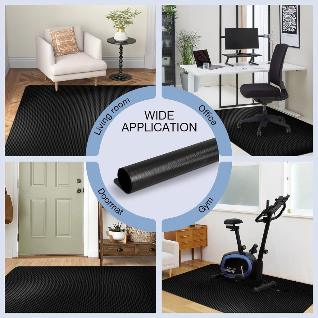 60” x 75” Waterproof Chair Mat for Hardwood, Office Chair Mat for Rolling Chair, Desk Mat for Hardwood Floor, Floor Mat for Home Office, Anti-Slip PVC Floor Protector for Gaming Room - Image 7