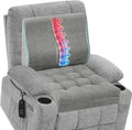 baibu Memory Foam Recliner Cushions with Lumbar Support Pillow Set for Elderly, 20x20x5 Inch Dual-Layer Design Non-Slip Recliner Seat Cushion & Back Support Pillow for Reduce Hip & Lumbar Pain, Grey by baibu