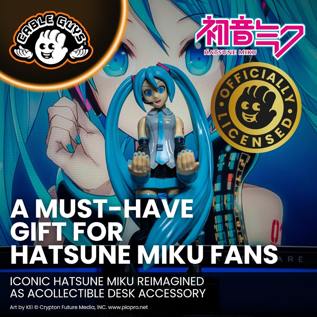 Cableguys Hatsune Miku Figure Controller Holder & Phone Stand - Officially Licensed Vocaloid Anime Gift for Gamers, Compatible with Nintendo Switch, Xbox & PlayStation - Image 5