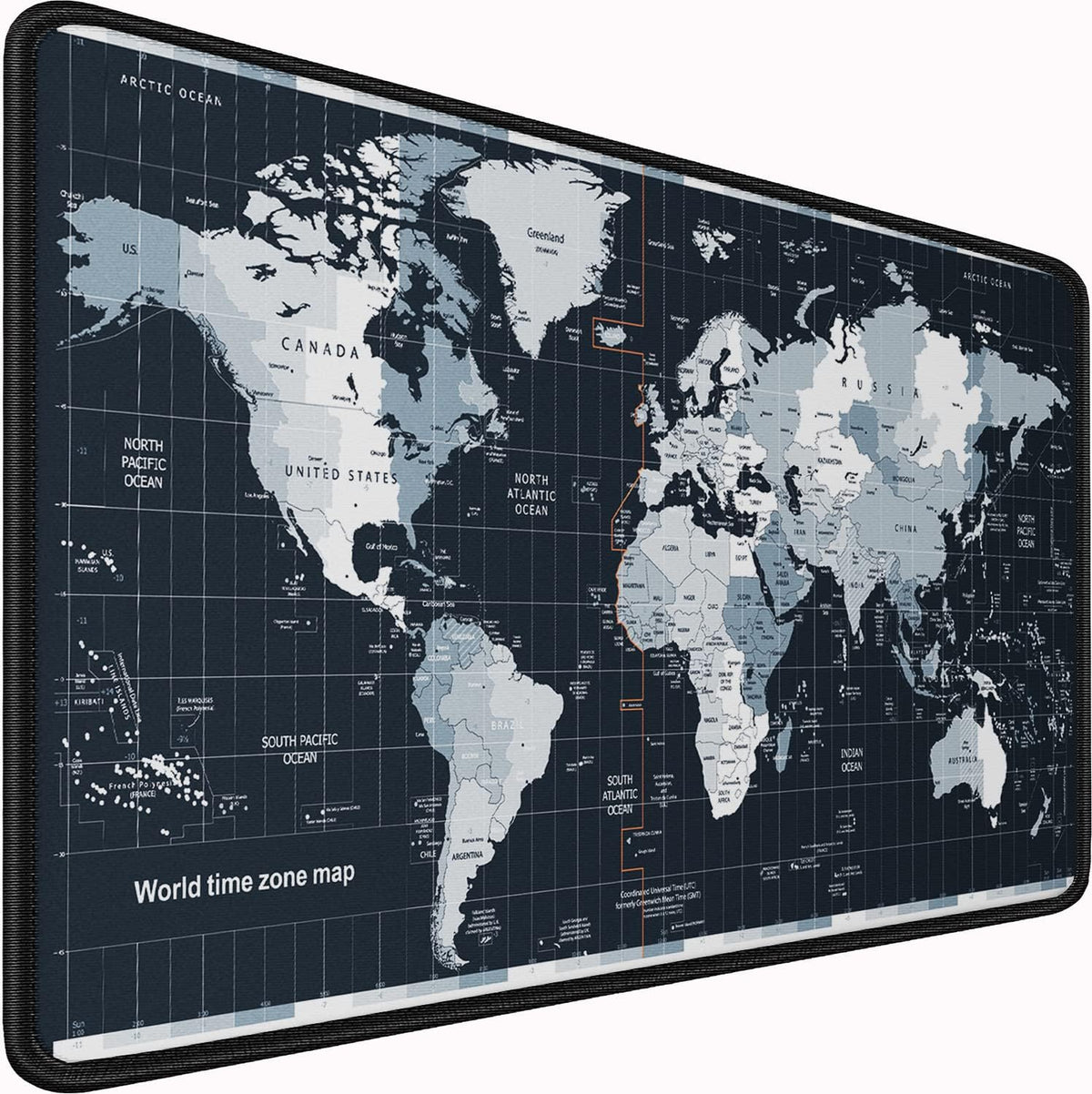 Large Gaming Mouse Pad with Stitched Edges, 31.5x15.7 in Extended Computer Keyboard Mouse Mat, Water Resist Non-Slip Mousepad Rubber Base Long XXL Desk Mousepad for Work & Gaming, Home, Map by Naukay