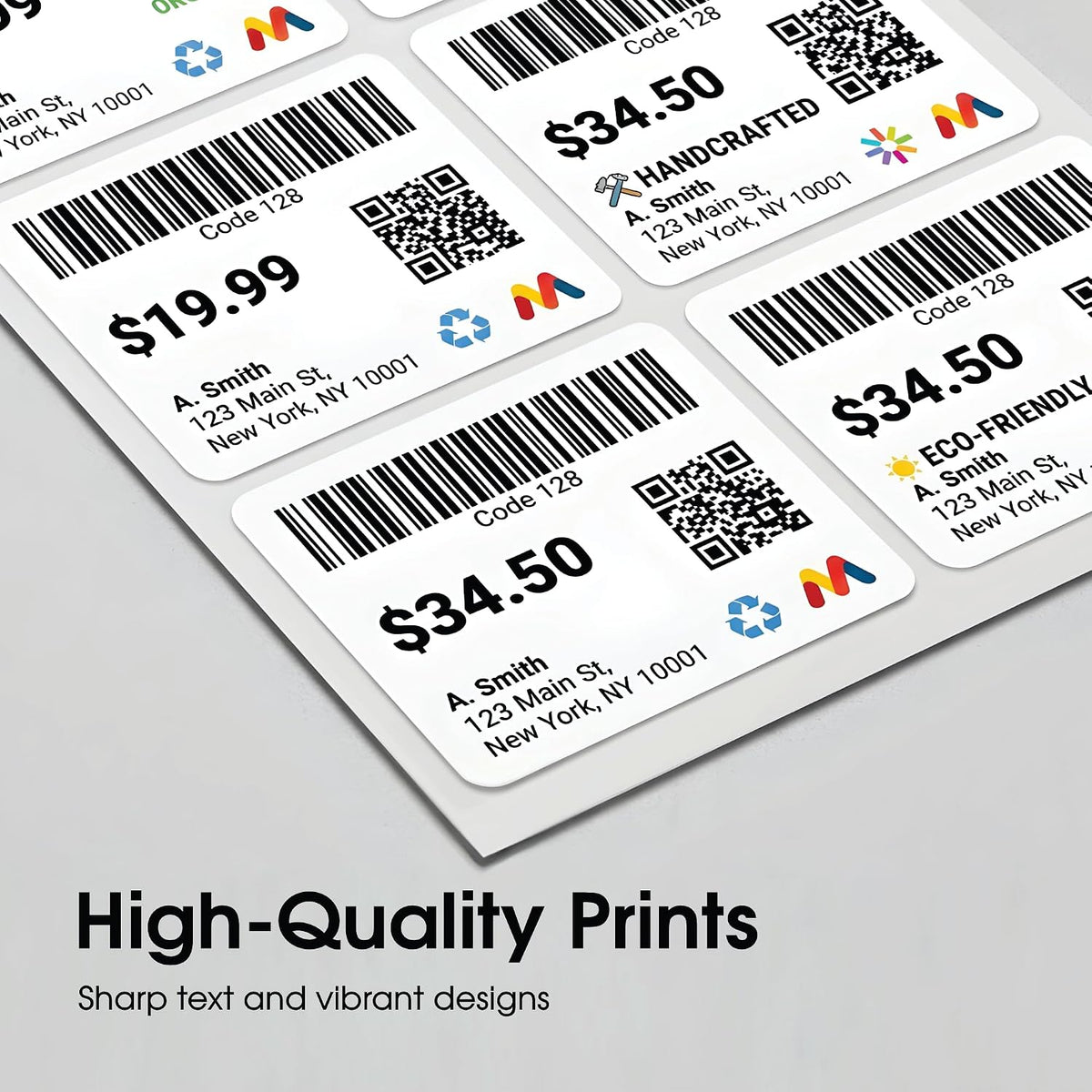 4" X 3.33" Matte White Printable Shipping Labels (30 Sheets, 180 Stickers) - Image 6